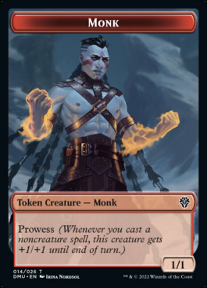 Monk Token [Dominaria United Tokens] | Local Legends