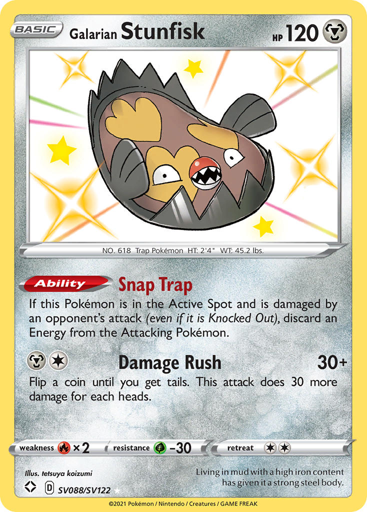 Galarian Stunfisk (SV088/SV122) [Sword & Shield: Shining Fates] | Local Legends