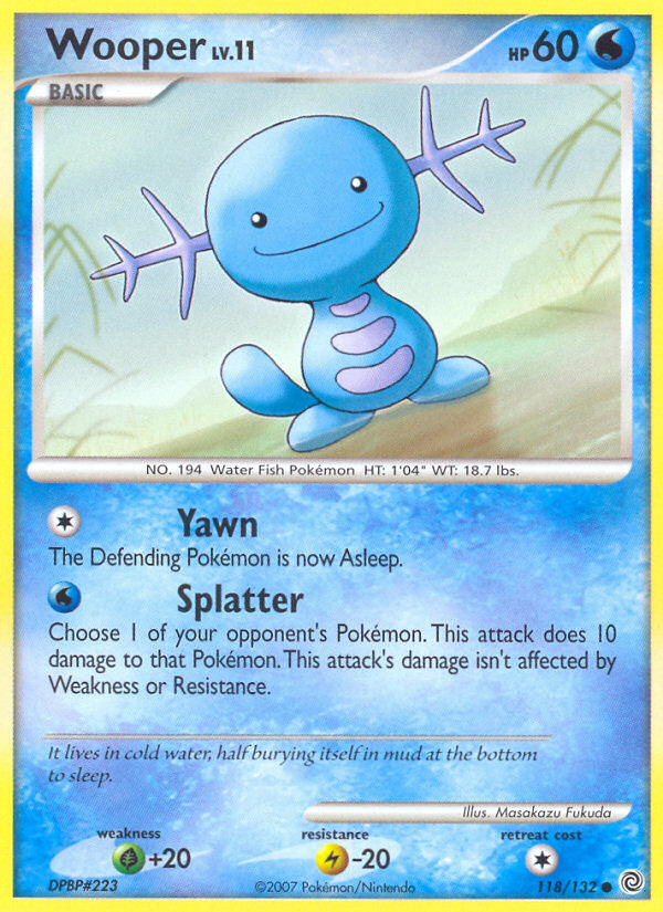 Wooper (118/132) [Diamond & Pearl: Secret Wonders] | Golgari Games