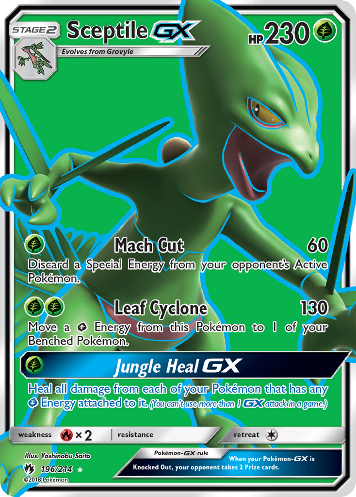 Sceptile GX (196/214) [Sun & Moon: Lost Thunder] | Golgari Games