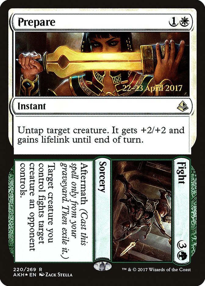 Prepare // Fight [Amonkhet Prerelease Promos] | Golgari Games