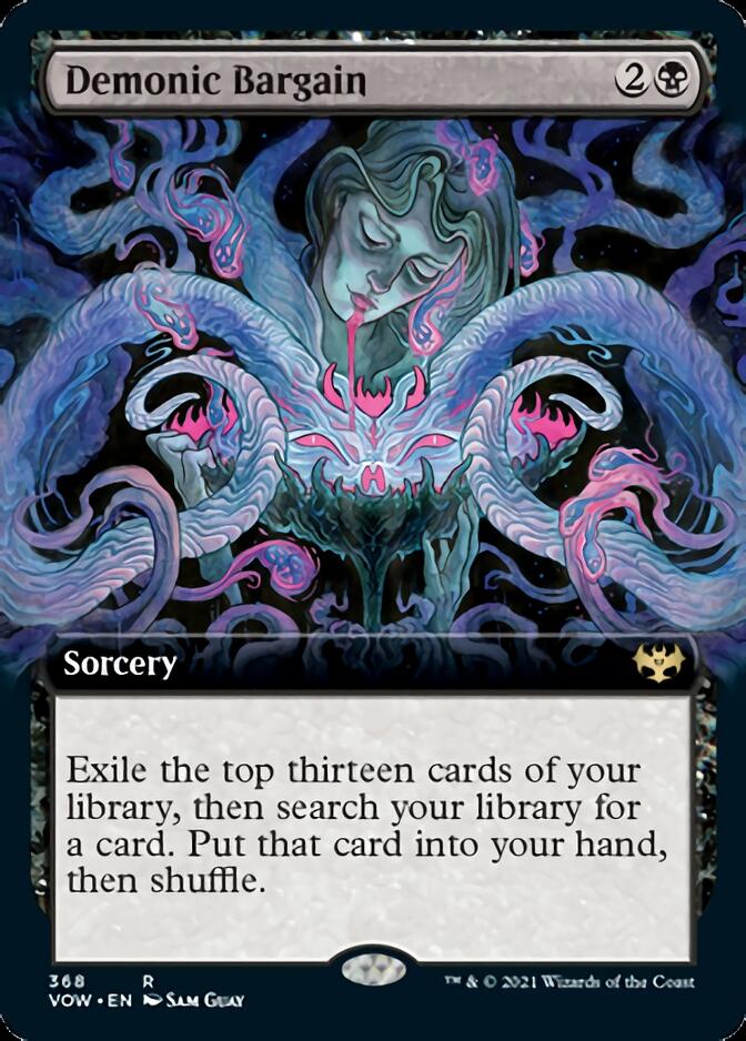 Demonic Bargain (Extended Art) [Innistrad: Crimson Vow] | Local Legends
