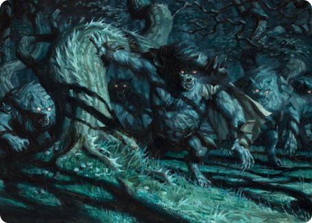 Unnatural Moonrise Art Card [Innistrad: Midnight Hunt Art Series] | Local Legends