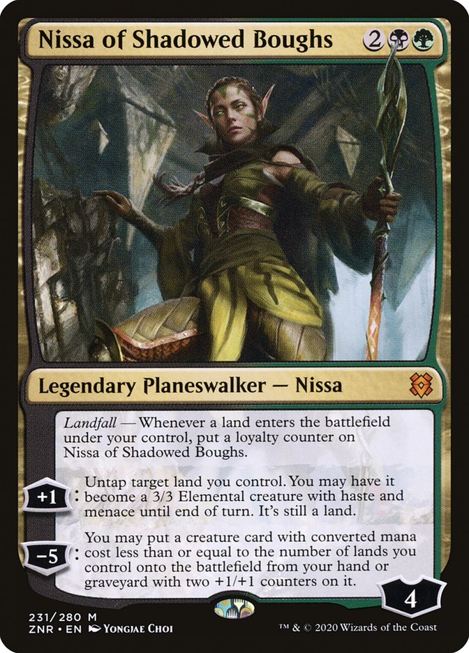 Nissa of Shadowed Boughs [Zendikar Rising] | Golgari Games