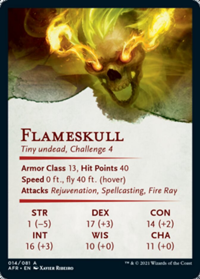 Flameskull Art Card [Dungeons & Dragons: Adventures in the Forgotten Realms Art Series] | Local Legends