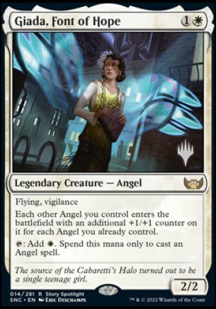 Giada, Font of Hope (Promo Pack) [Streets of New Capenna Promos] | Local Legends