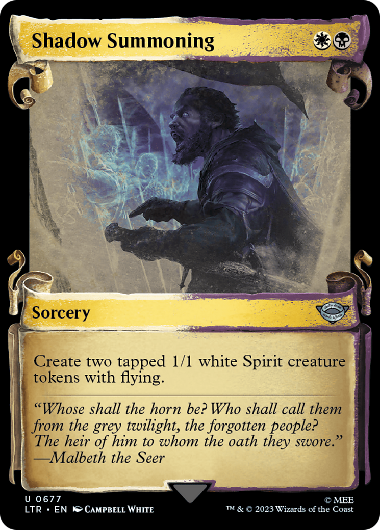 Shadow Summoning [The Lord of the Rings: Tales of Middle-Earth Showcase Scrolls] | Local Legends