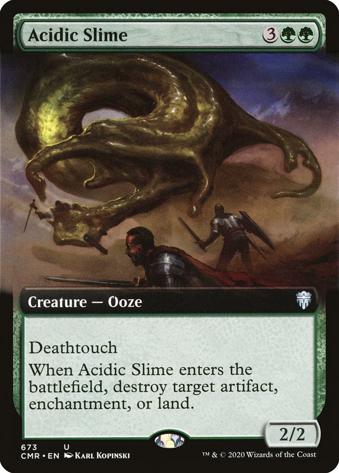 Acidic Slime (Extended Art) [Commander Legends] | Golgari Games