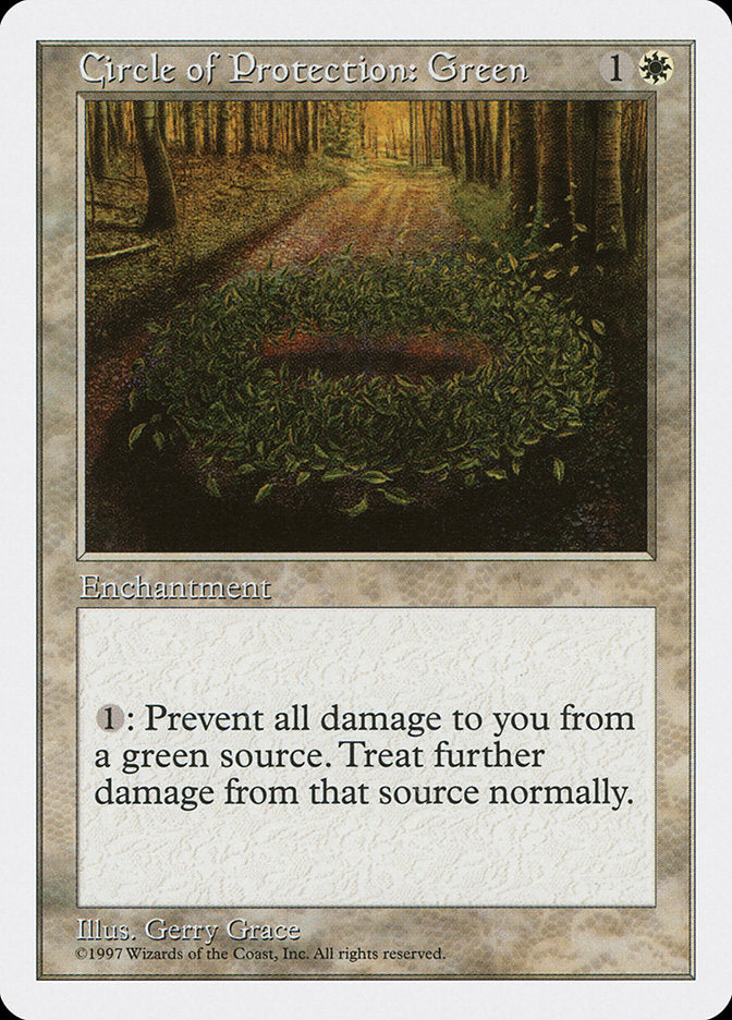 Circle of Protection: Green [Fifth Edition] | Local Legends