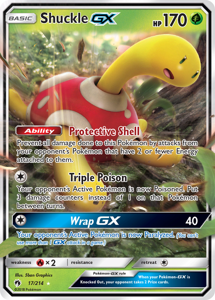 Shuckle GX (17/214) [Sun & Moon: Lost Thunder] | Golgari Games