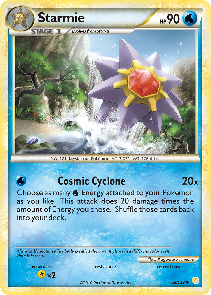 Starmie (53/123) [HeartGold & SoulSilver: Base Set] | Golgari Games