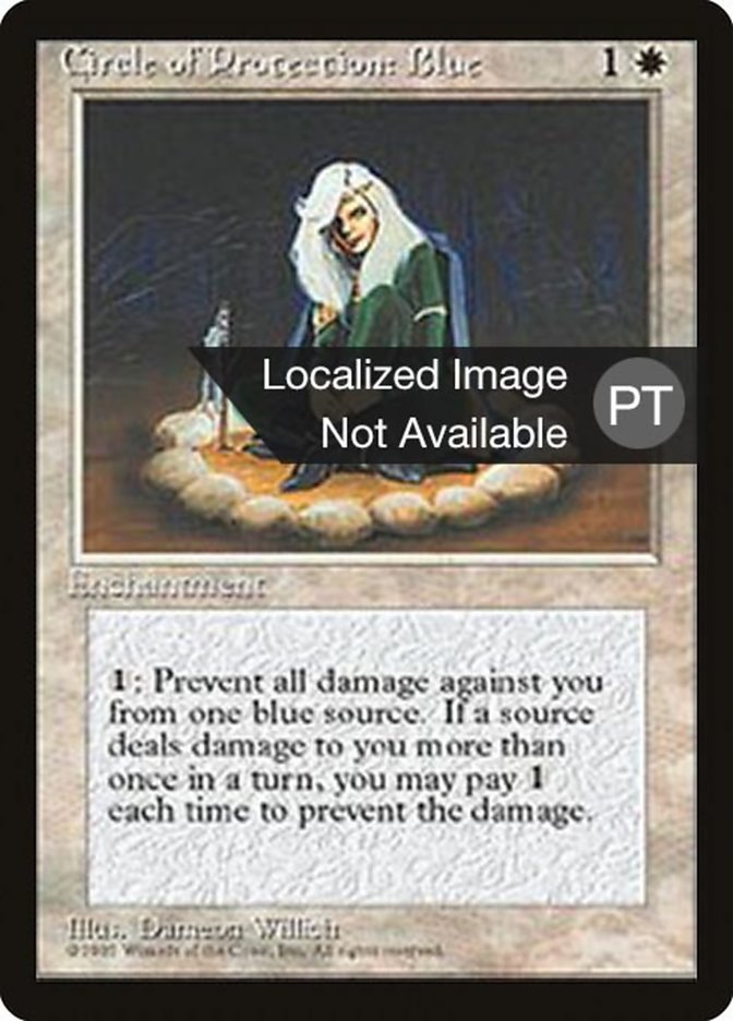 Circle of Protection: Blue [Fourth Edition (Foreign Black Border)] | Golgari Games