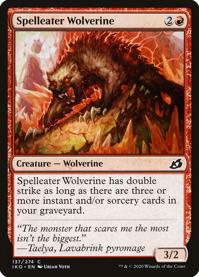 Spelleater Wolverine [Ikoria: Lair of Behemoths] | Golgari Games