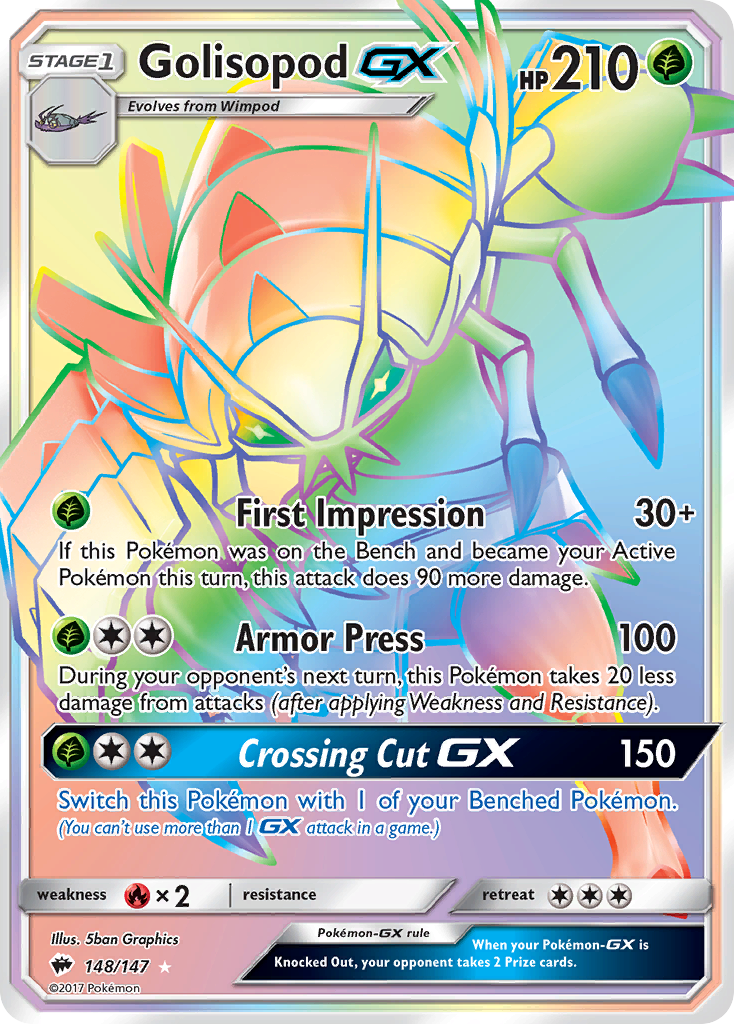 Golisopod GX (148/147) [Sun & Moon: Burning Shadows] | Golgari Games