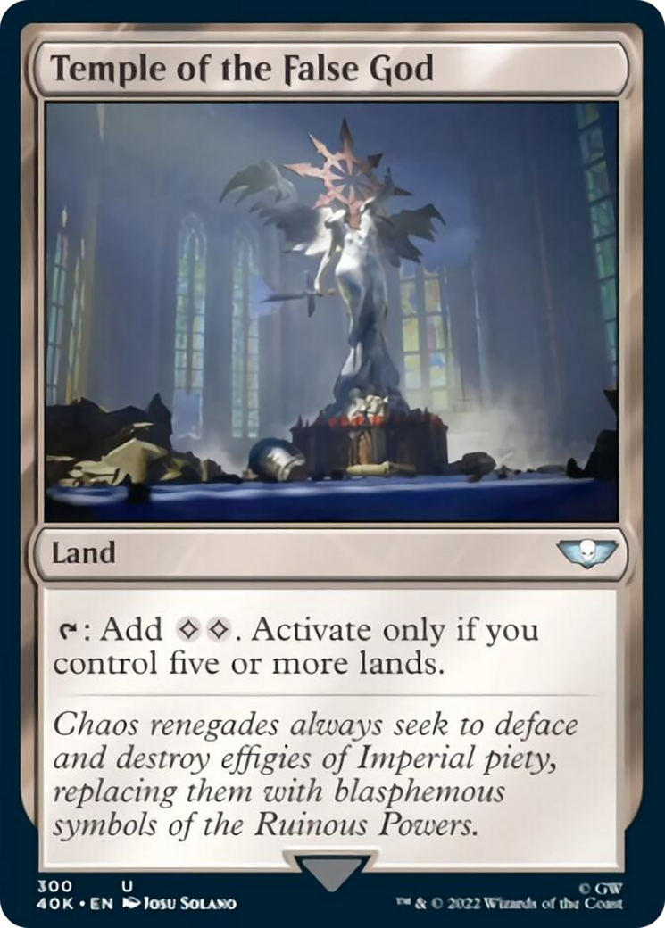 Temple of the False God (Surge Foil) [Universes Beyond: Warhammer 40,000] | Local Legends
