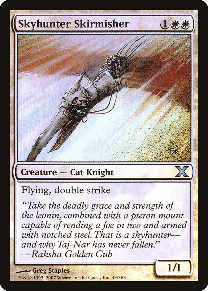 Skyhunter Skirmisher (Premium Foil) [Tenth Edition] | Local Legends