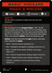 Magic & Minions (Magic Minigame) [Dungeons & Dragons: Adventures in the Forgotten Realms Minigame] | Golgari Games