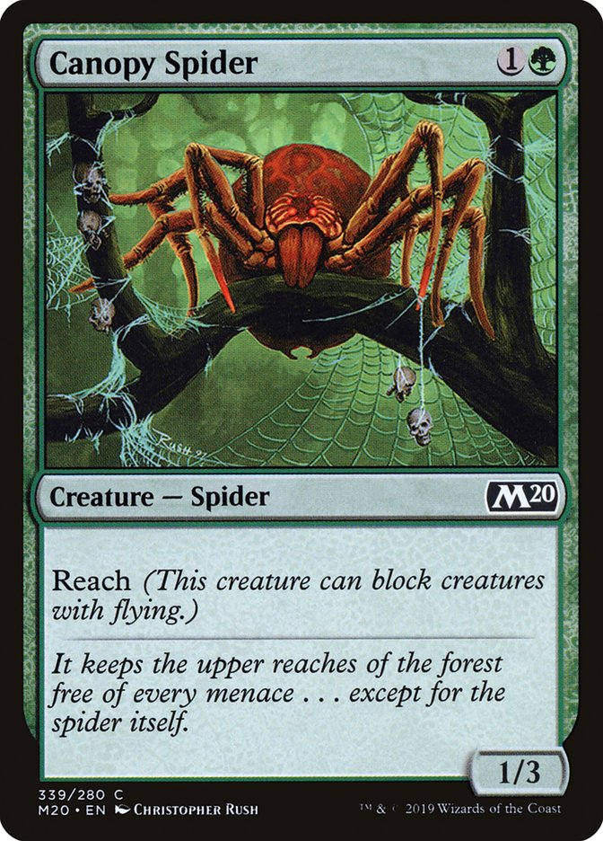 Canopy Spider [Core Set 2020] | Golgari Games