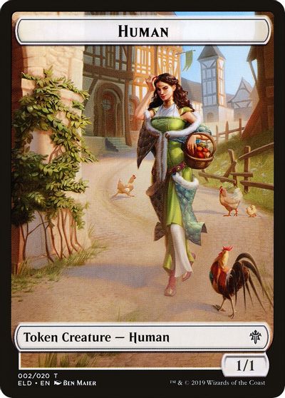 Vraska Emblem // Human Double-sided Token [Challenger Decks 2020 Tokens] | Golgari Games