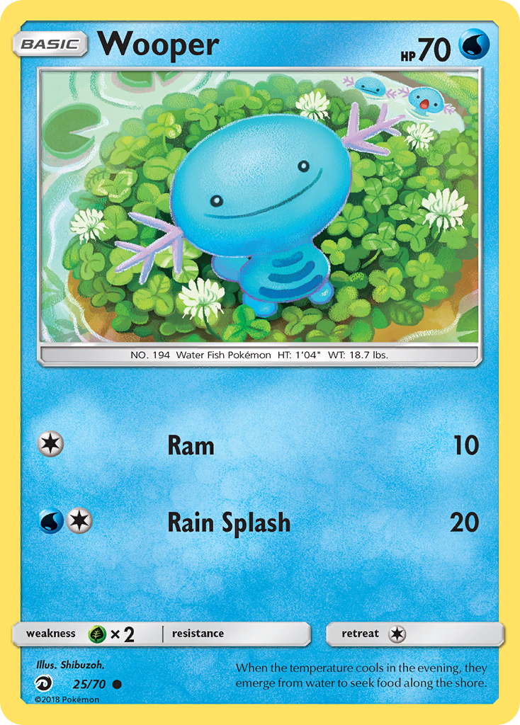 Wooper (25/70) [Sun & Moon: Dragon Majesty] | Golgari Games