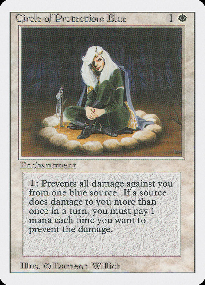 Circle of Protection: Blue [Revised Edition] | Golgari Games