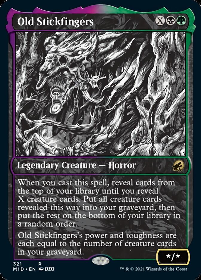 Old Stickfingers (Showcase Eternal Night) [Innistrad: Midnight Hunt] | Local Legends