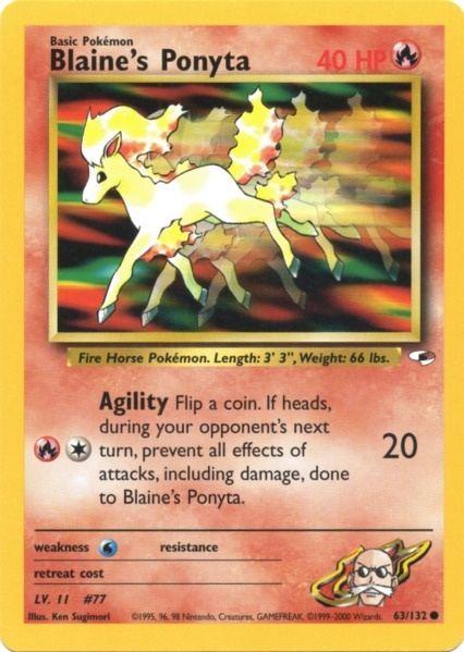 Blaine's Ponyta (63/132) [Gym Heroes Unlimited] | Local Legends