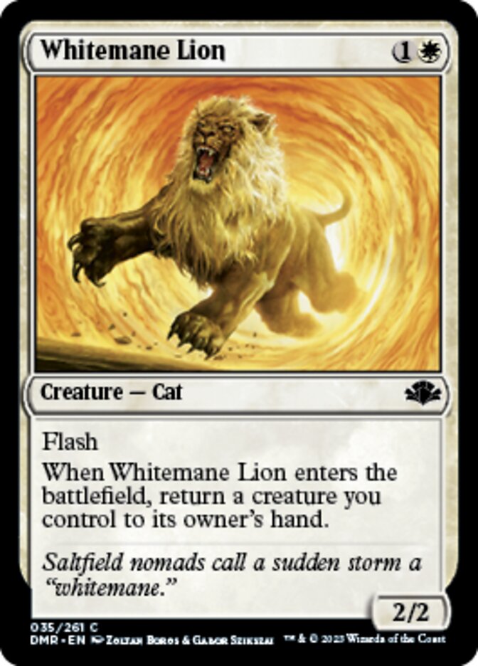 Whitemane Lion [Dominaria Remastered] | Golgari Games