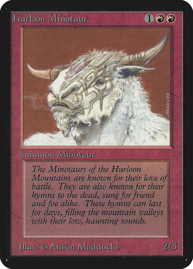 Hurloon Minotaur [Alpha Edition] | Golgari Games