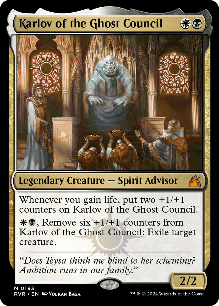 Karlov of the Ghost Council [Ravnica Remastered] | Golgari Games