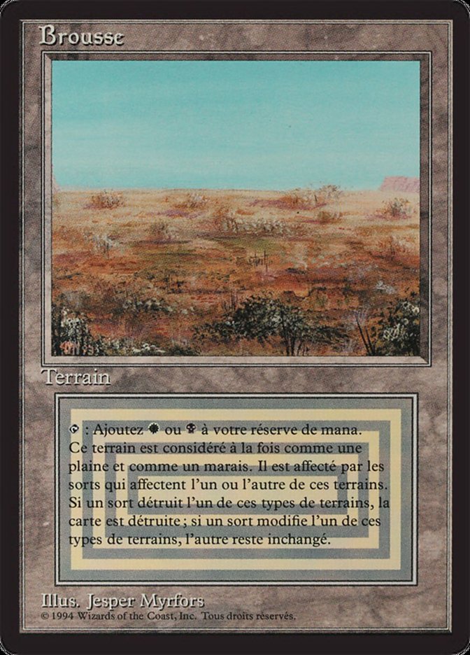 Scrubland [Foreign Black Border] | Golgari Games