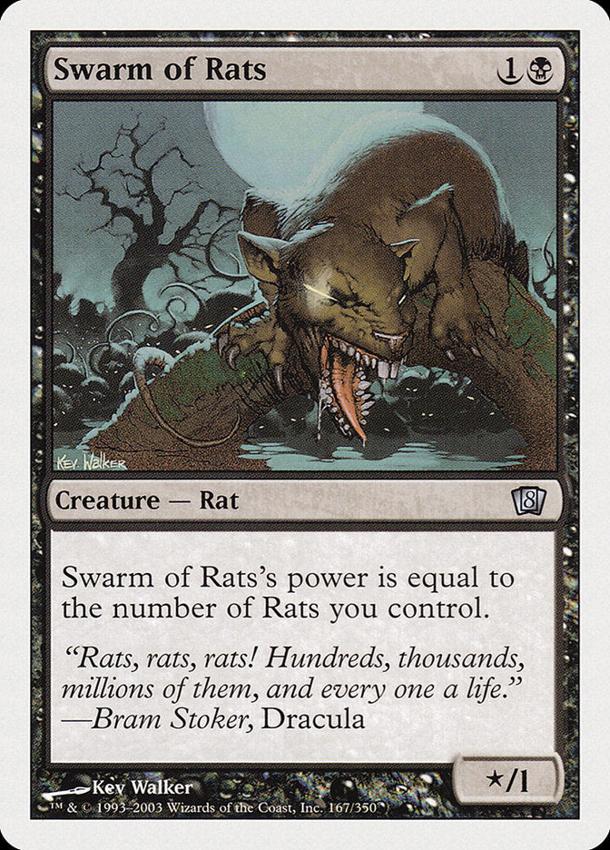 Swarm of Rats [Eighth Edition] | Golgari Games