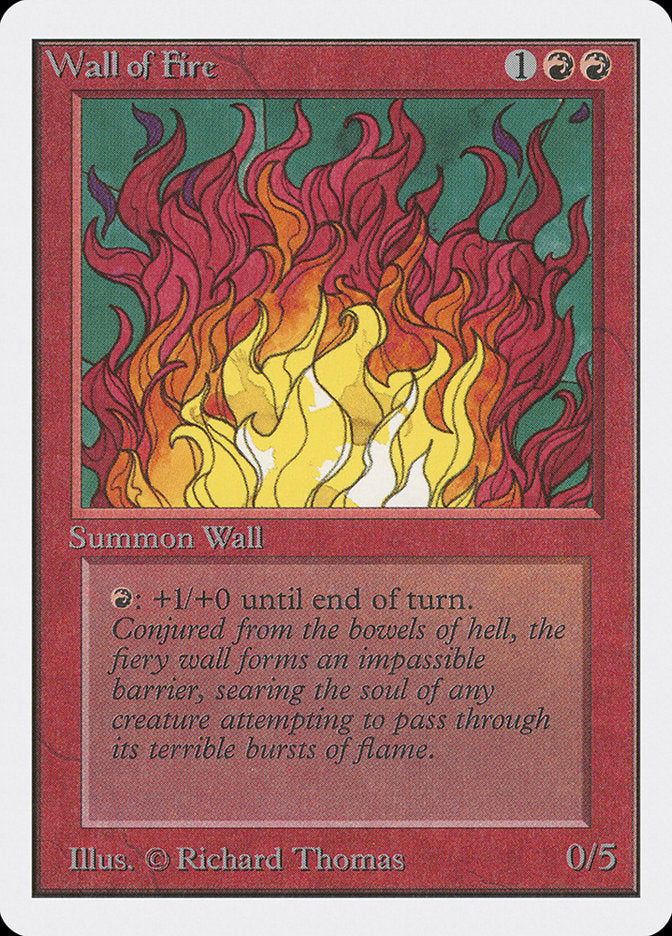 Wall of Fire [Unlimited Edition] | Golgari Games