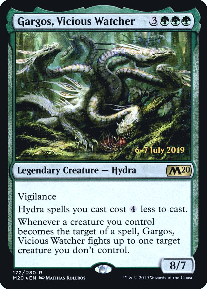 Gargos, Vicious Watcher [Core Set 2020 Prerelease Promos] | Golgari Games