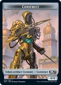 Construct // Goblin Wizard Double-sided Token [Core Set 2021 Tokens] | Golgari Games