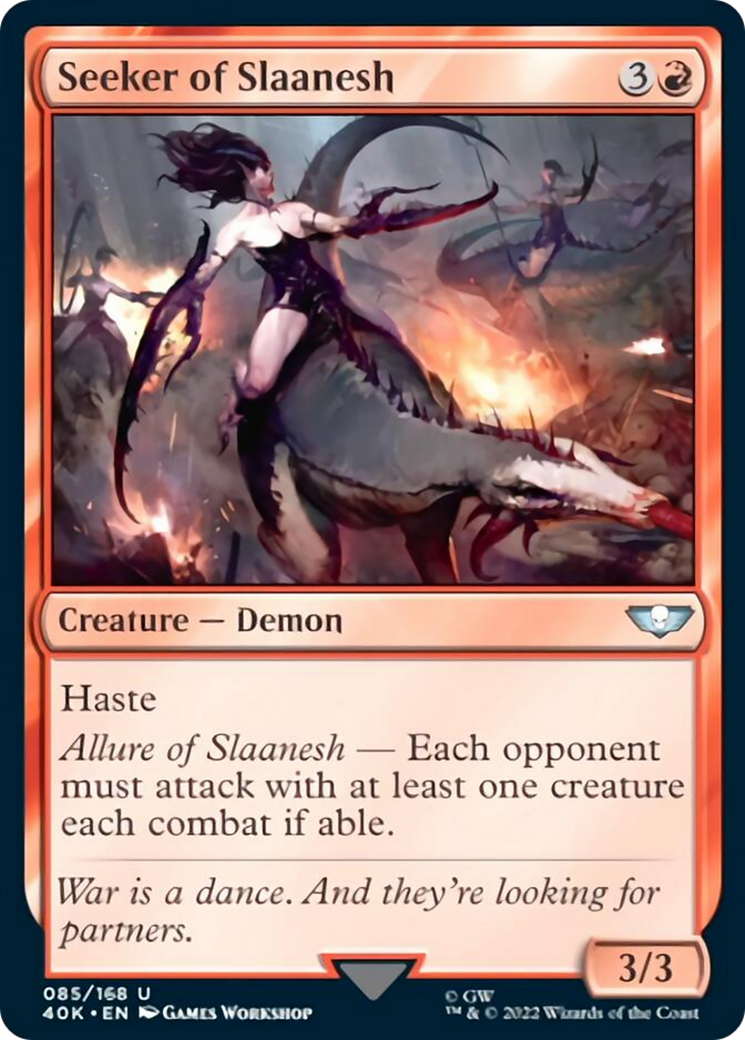 Seeker of Slaanesh (Surge Foil) [Universes Beyond: Warhammer 40,000] | Local Legends