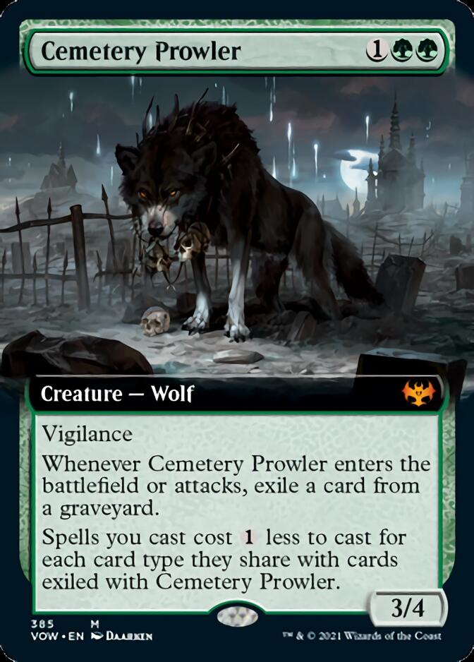 Cemetery Prowler (Extended Art) [Innistrad: Crimson Vow] | Golgari Games