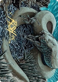 Koma, Cosmos Serpent 2 Art Card (Gold-Stamped Signature) [Kaldheim Art Series] | Local Legends