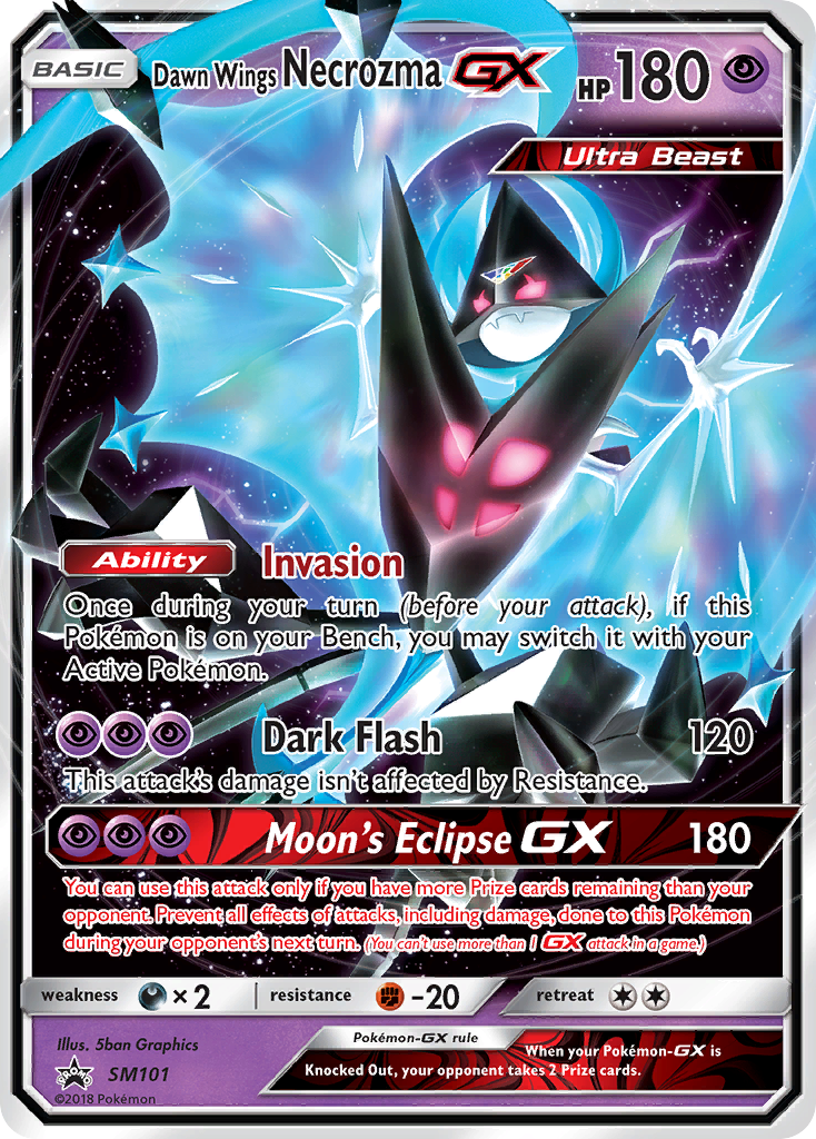 Dawn Wings Necrozma GX (SM101) [Sun & Moon: Black Star Promos] | Golgari Games