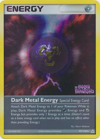 Dark Metal Energy (97/110) (Stamped) [EX: Holon Phantoms] | Golgari Games