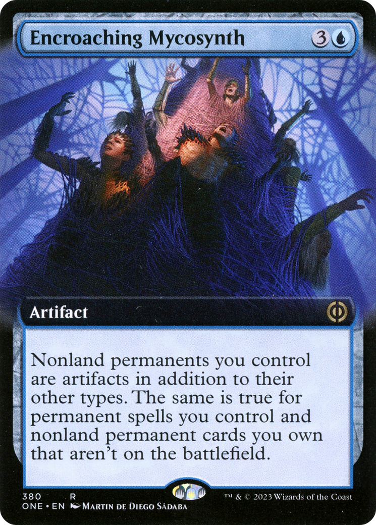 Encroaching Mycosynth (Extended Art) [Phyrexia: All Will Be One] | Local Legends