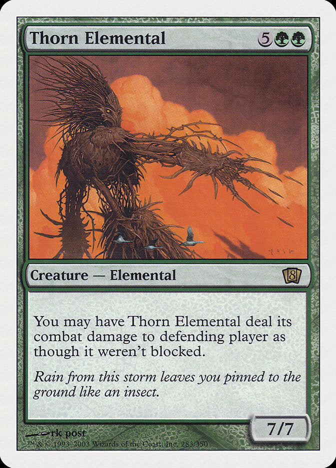 Thorn Elemental [Eighth Edition] | Golgari Games