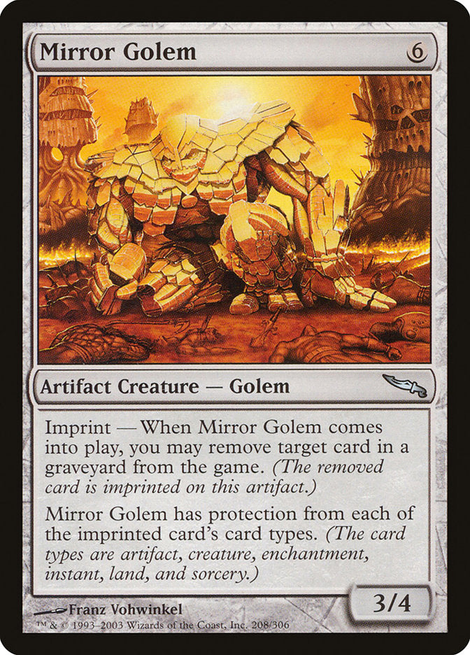 Mirror Golem [Mirrodin] | Local Legends