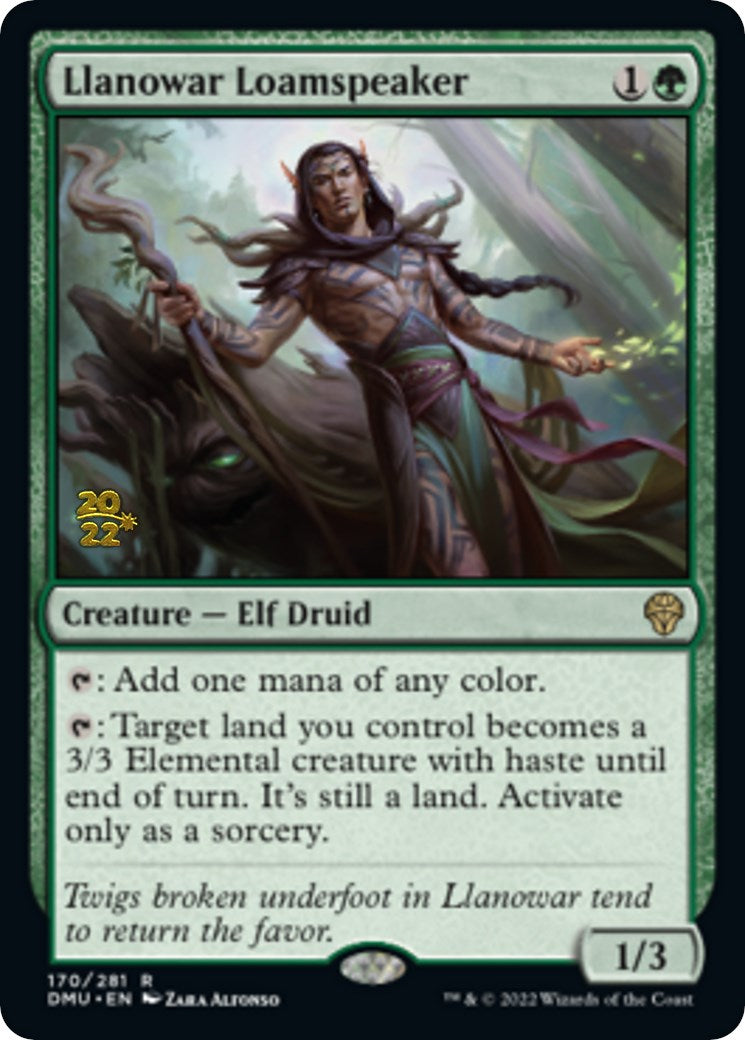 Llanowar Loamspeaker [Dominaria United Prerelease Promos] | Local Legends