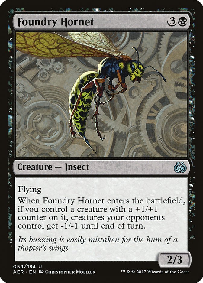 Foundry Hornet [Aether Revolt] | Golgari Games