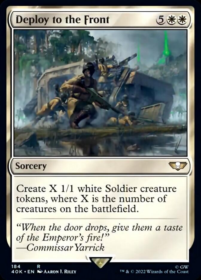 Deploy to the Front (Surge Foil) [Universes Beyond: Warhammer 40,000] | Local Legends