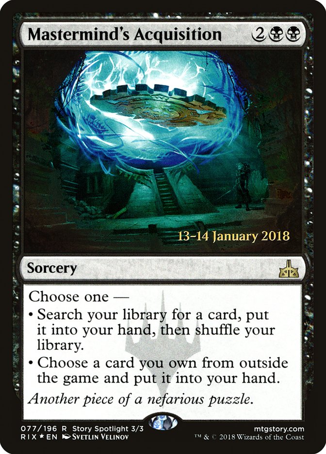 Mastermind's Acquisition [Rivals of Ixalan Prerelease Promos] | Local Legends