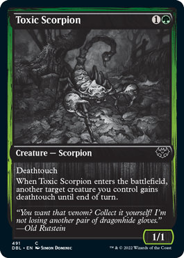 Toxic Scorpion [Innistrad: Double Feature] | Golgari Games