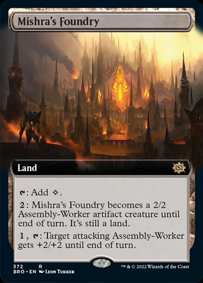 Mishra's Foundry (Extended Art) [The Brothers' War] | Local Legends
