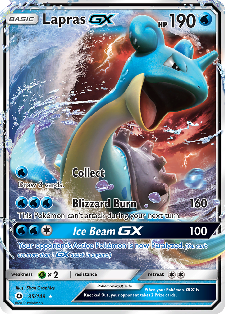 Lapras GX (35/149) [Sun & Moon: Base Set] | Golgari Games